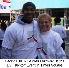 Cedric Bills and Delores Lekowski at DVT Kickoff March 7, 2006 in Times Sqaure